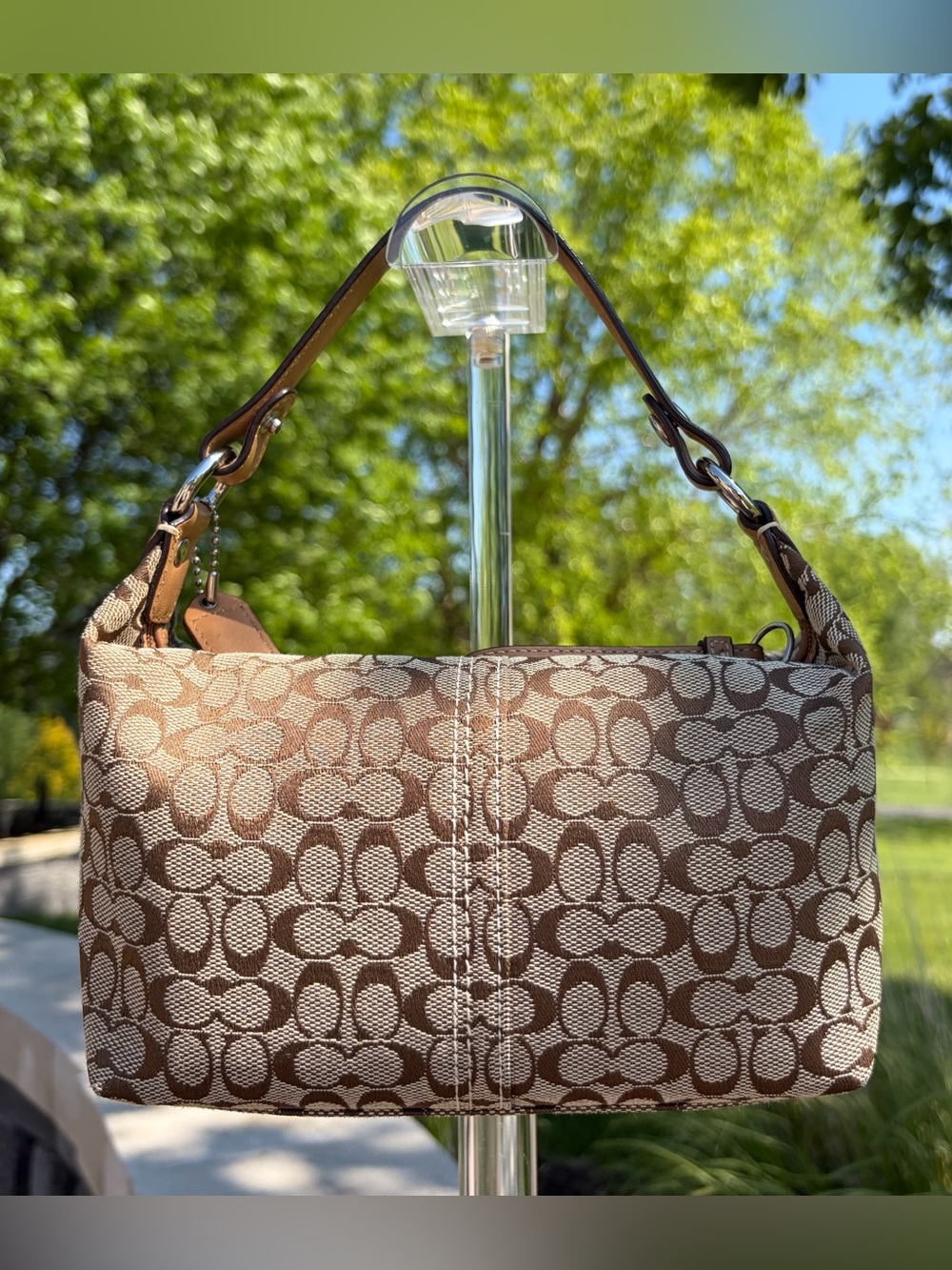 Vintage COACH Signature Mini C Brown Demi Purse Like New - Picture 9 of 17